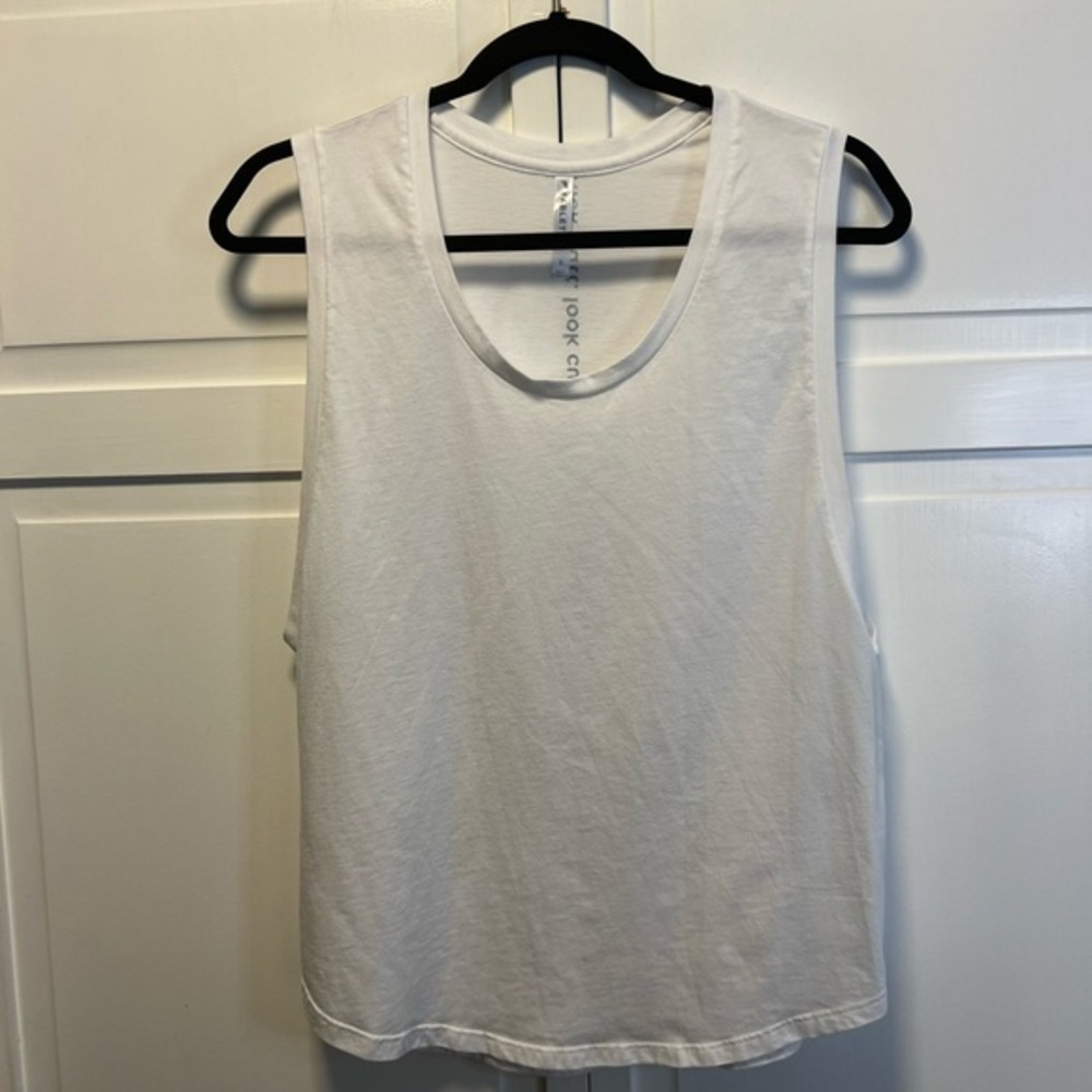 Fabletics Janis Muscle Tank Top Size Women’s Small Color White